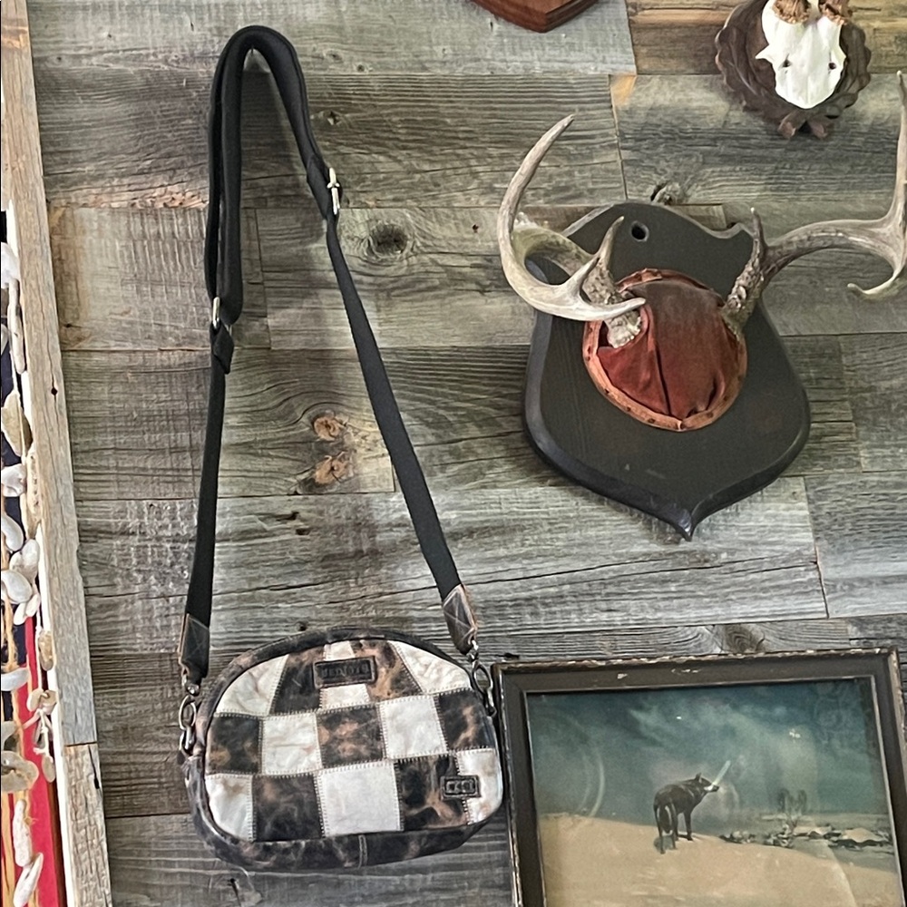 BED|STU Checkered Leather Crossbody Bag